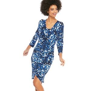 The Limited wrap dot dress sz small NWT stretch *2